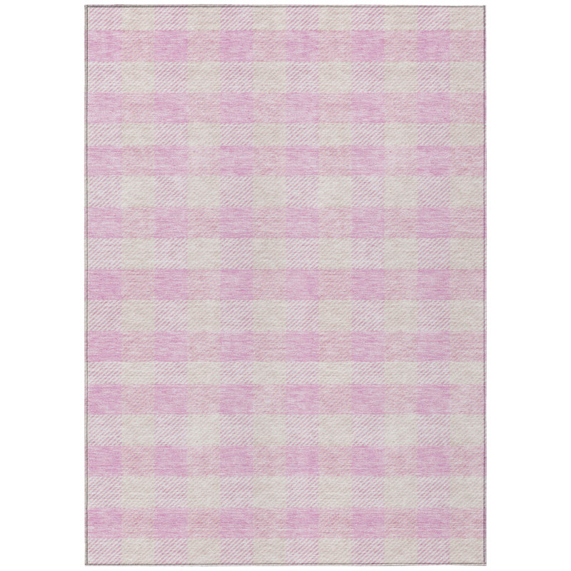 Colzie Checkered Indoor / Outdoor Rug, Rectangle 8' x 10'