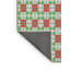 Tapis brun/vert tissé à la machine-43770609