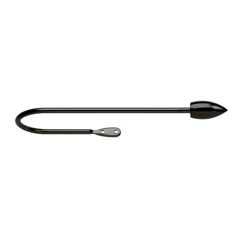 Curtain Holdback, 0.28cm H x 14cm W x 10.70cm D, Black