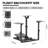 Flying Game Stand & Racing Wheel Stand, No Steering Wheel Pedal Shifter Seat Joystick