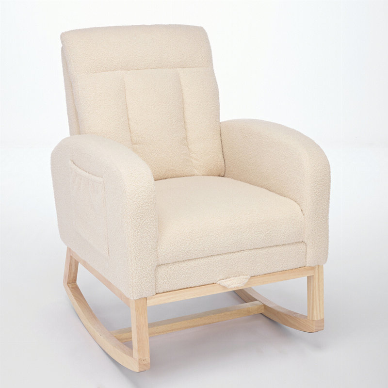 Chaise berçante Modern, Beige