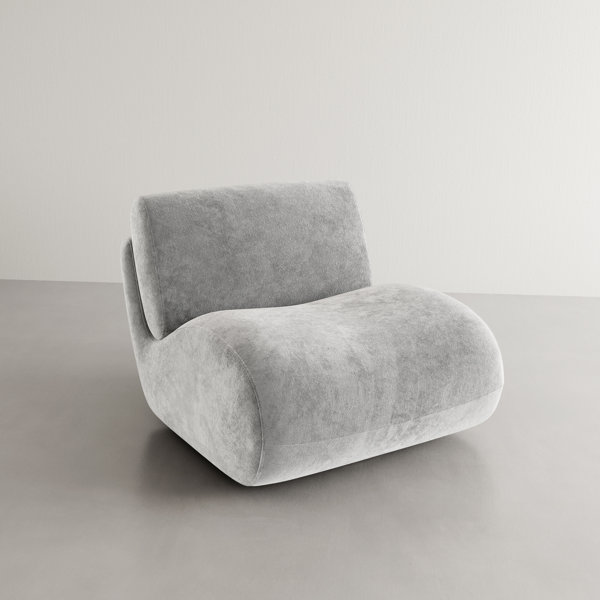 Nita Swivel Upholstered Accent Chair with Removable Back Cushion