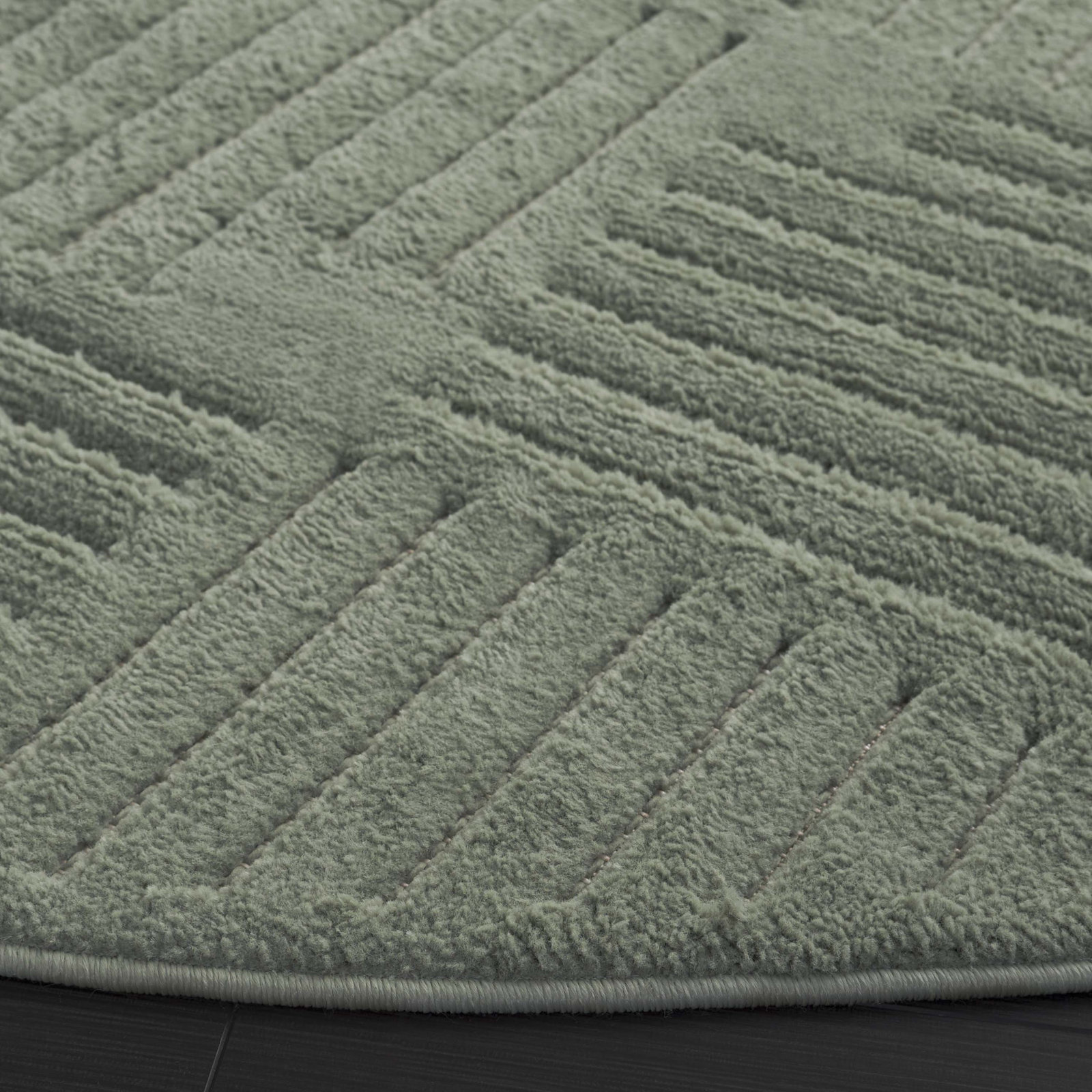 Mirissa Geometric Performance Rug, Round 6'7"