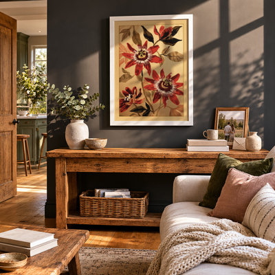 Passion Flowers Study Botanical - Framed Print