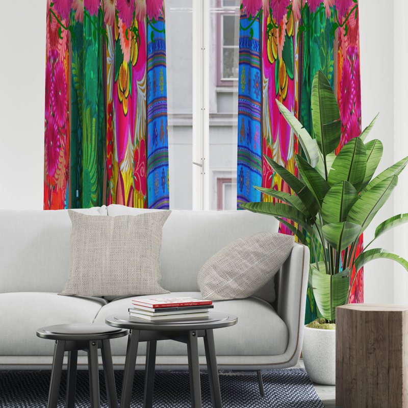Semi Sheer Curtain, 20" W x 52" L