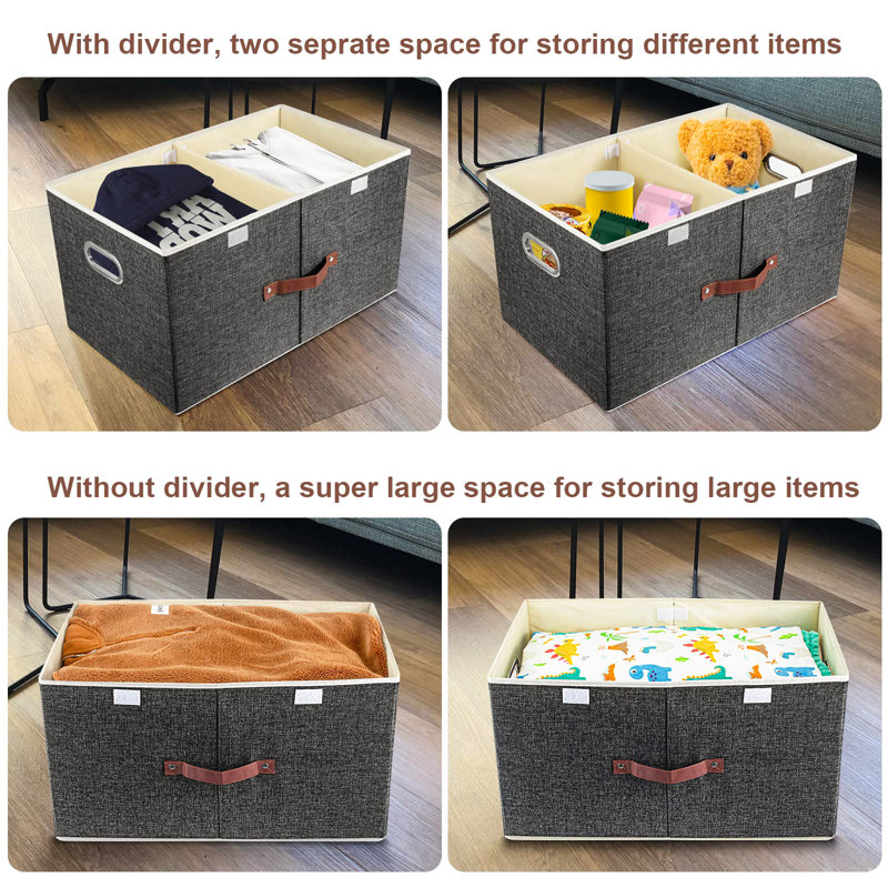 Ebern Designs Storage Boxes Box, Black