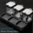 Condiment Jar Spice Container With Lids And Spoons,Clear Glass Condiment Canisters Pots Seasoning Box Salt Container Sugar Bowl Set Of 3 For Kitchen, Counter, Food Storage, Black