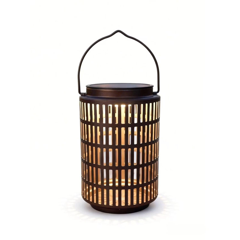Lanterne solaire solaire à fixation murale suspendue imperméable 8 pouces pour patio