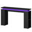 Console 47,2 po avec lumières DEL, table d'entrée étroite avec plateau flottant