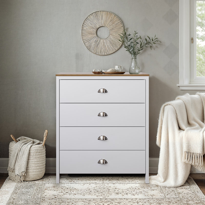  4 Drawer Chest, White