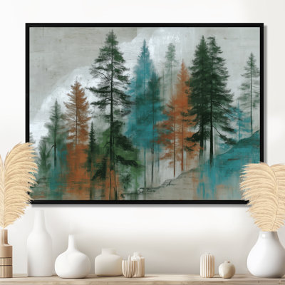 Adlar - California, reproduction d'art sur toile encadrée, paysage vert