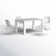 Asherton 4 - Person Patio Dining Set with Extendable Square Table