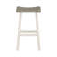 Transitional Design Bar Stools Set Of 2Pcs, Solid Rubberwood Furniture-896528448