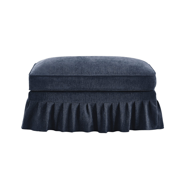 Repose-pieds en chenille, Bleu