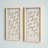 Aurelian Emblem Natural Capiz with Gold Foil Shadowbox Wall Décor