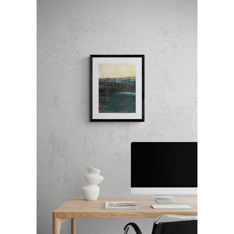 Victoria Primicias " Deep End " by Victoria Primicias, 21.2" H x 17.2" W x 0.87" D, Black Framed Paper