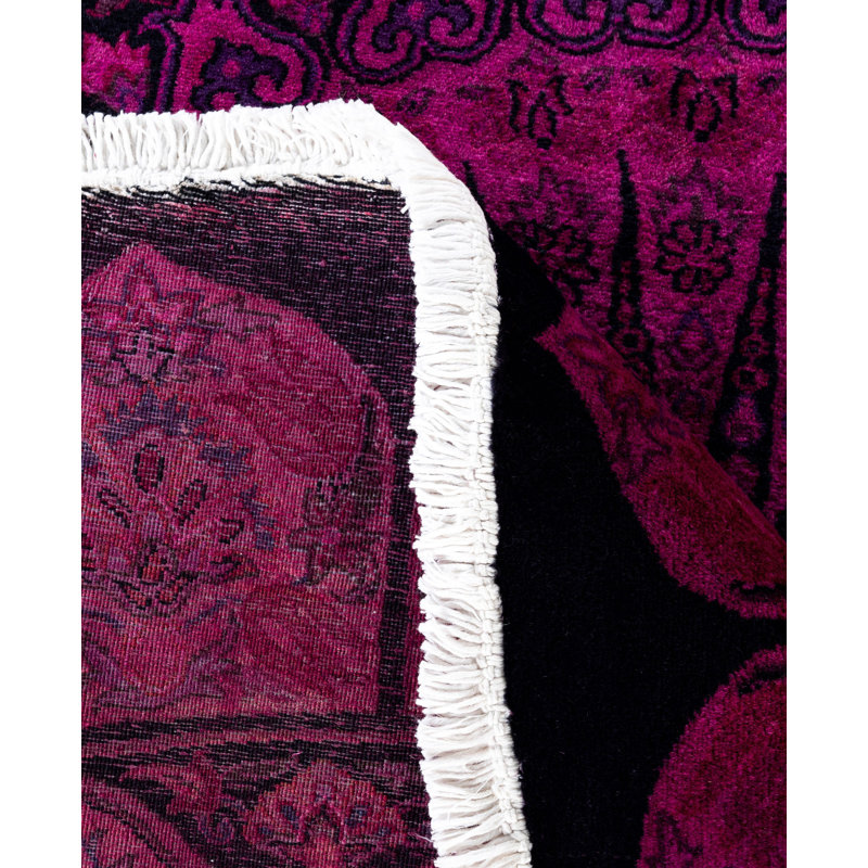 Overdyed One-of-a-Kind 8' 1" X 8' 3" Hand Knotted Area Rug