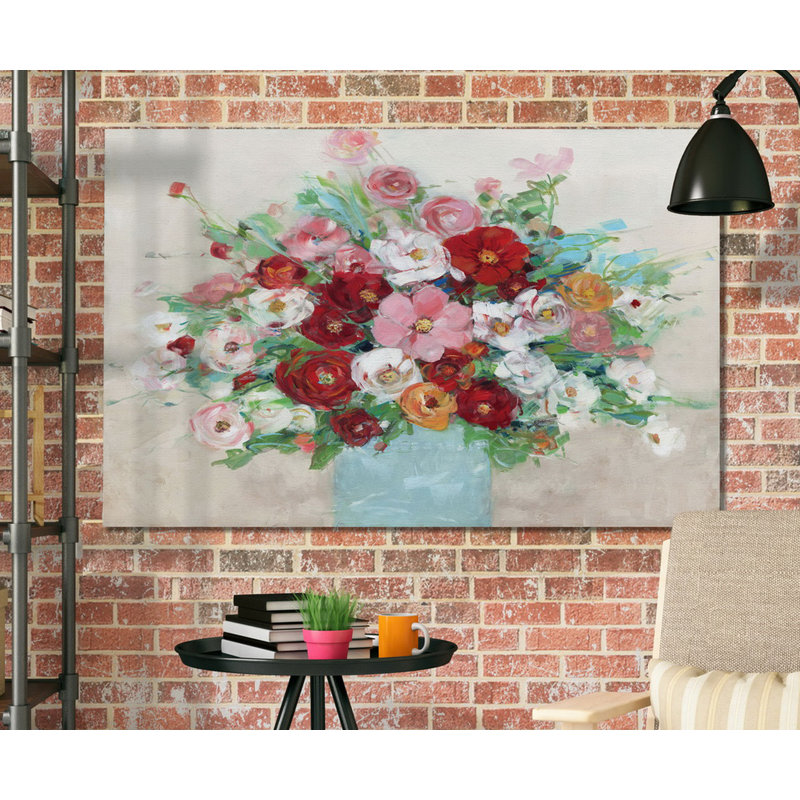 «Confetti Flowers», reproduction, H 24 po x l 36 po x 1,5 po, Toile tendue