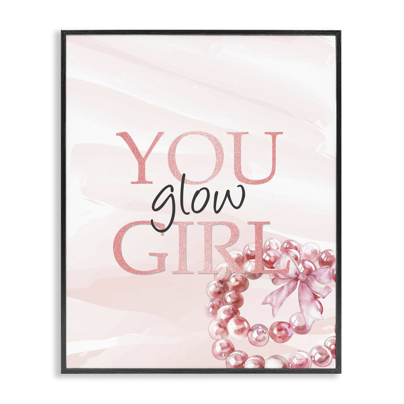 «You Glow Girl», giclée encadrée par Kim Allen, H 20 po x l 16 po, Giclée encadrée noir minuit