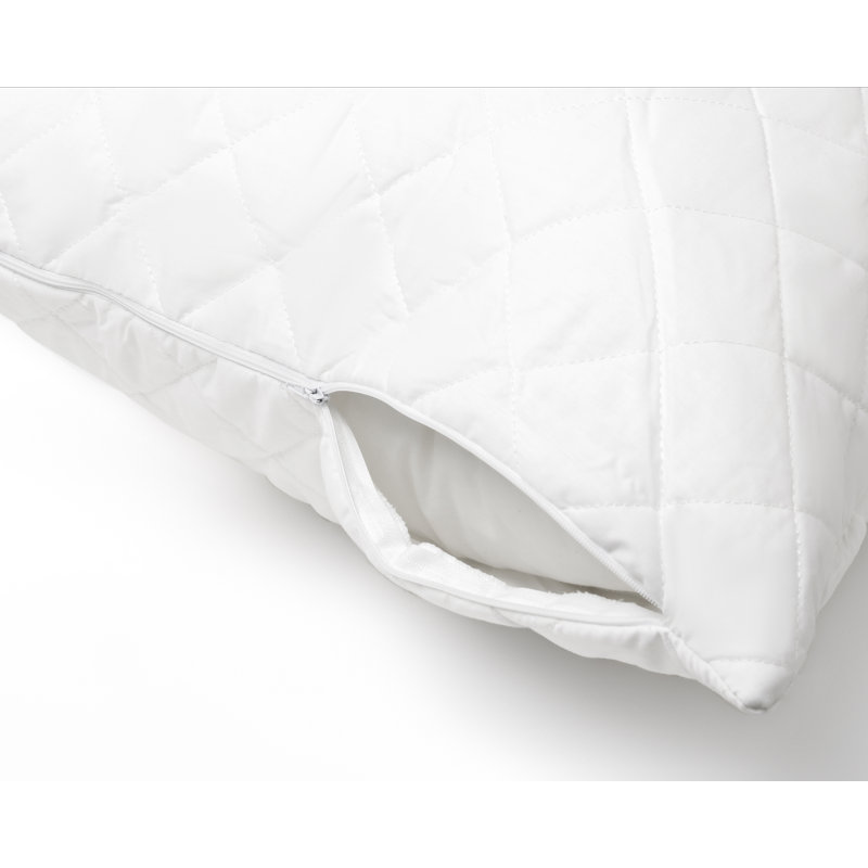  Cotton Blend Zipper Pillow Protector, Standard