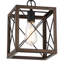 Luminaire suspendu de style lanterne carré / rectangulaire à 1 lumière certifié UL-1869814828