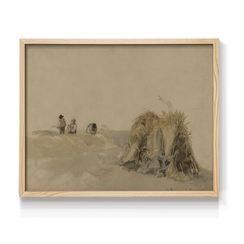 Paysages rétro-DCxxxv-reproduction encadrée - réversible, Naturel, H 11 po x l 14 po