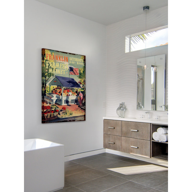 « farm fraîche », reproduction d’art sur toile tendue, H 45 po x l 30 po