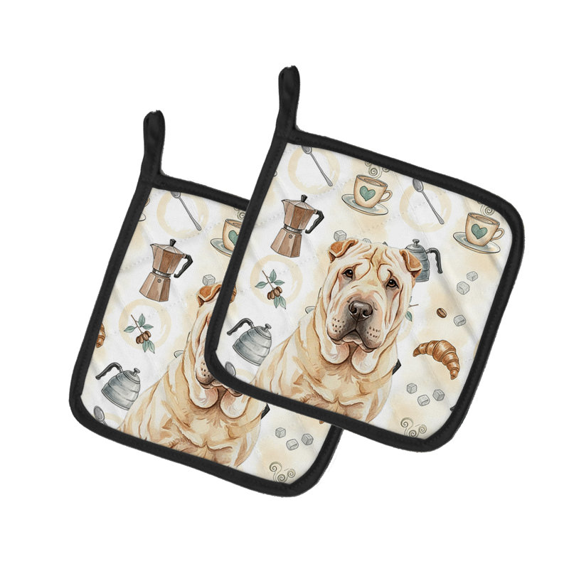 Paire de poignées Shar Pei