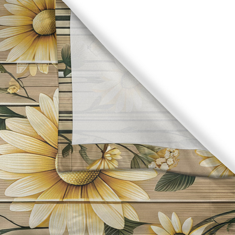 Rustic Kitchen Curtain, 55" W x 36" L