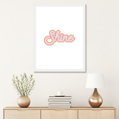 Shine - reproduction d'art textuel