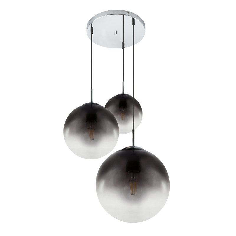 Greenway 3-Light Cluster Pendant, Grey