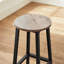 Bar Stool with Metal Frame and Footrest-2105060656