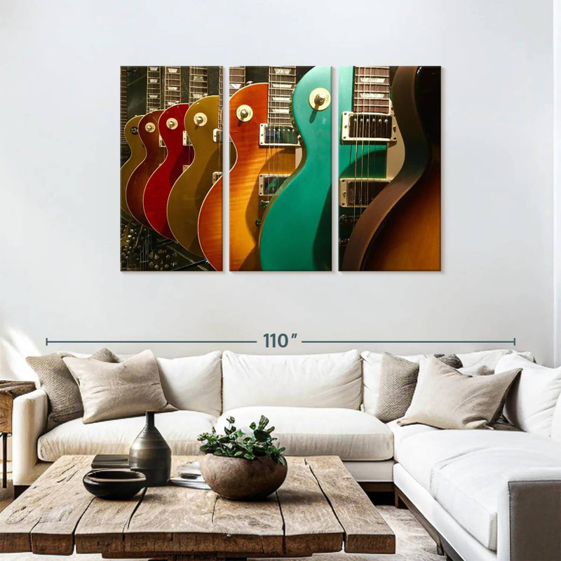 Abarca Electric Guitars Display, 48" H x 74" W