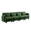 Canapé d'angle modulaire, canapé quatre places en chenille verte, style moderne