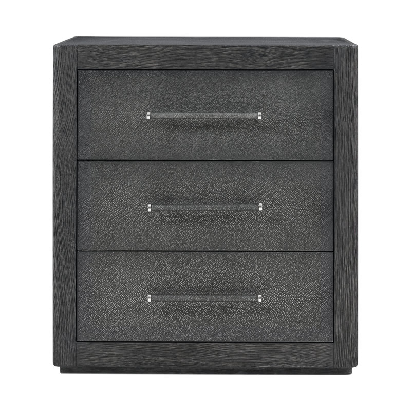Maxwell 3 - Drawer Nightstand, Obsidian