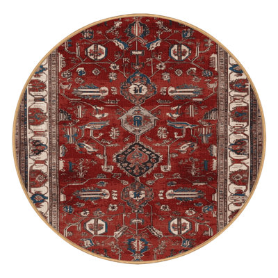 Machine Washable Persian Brown Area Rug