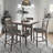Beauman Solid Wood Base Counter Height Dining Table