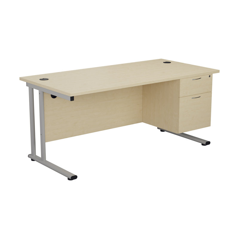 Feena 40cm Wide 2 -Drawer Mobile File Cabinet, Maple