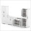 Armoire murale multifonctionnelle avec beaucoup de rangement, idéale pour les salons modernes