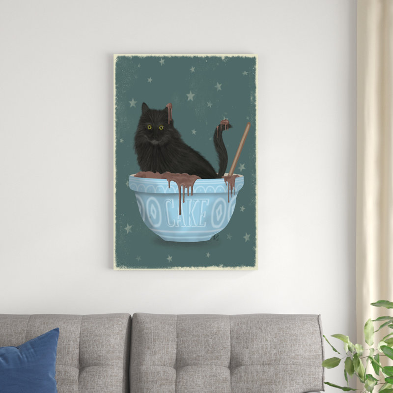 Bol à mélanger Black Cat, H 36 po x l 24 po x P 1,25 po