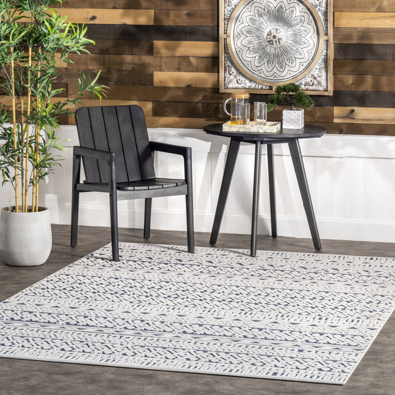 Tapis bleu Ikponmwosa, Rectangle 6 pi 7 po x 9 pi