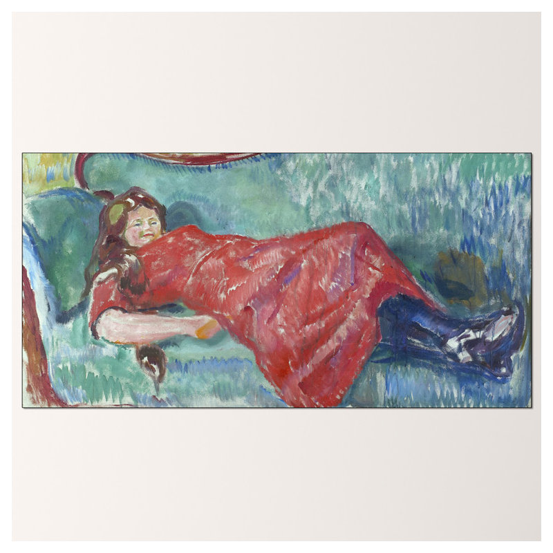 Edvard Munch - Wrapped Canvas Painting, 70cm H x 140cm W x 1.8cm D