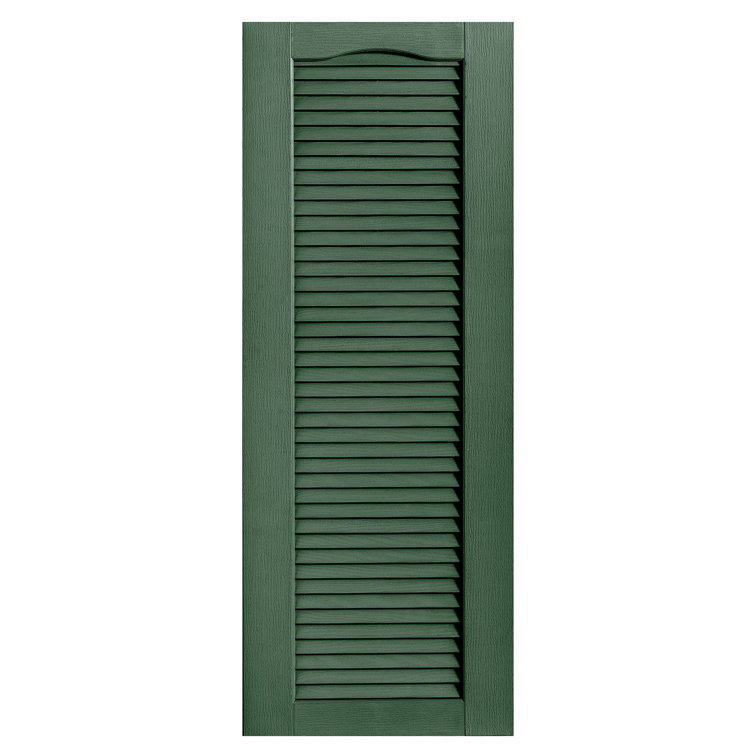 Cathedral Top Full-style Open Louvre Shutters Pair