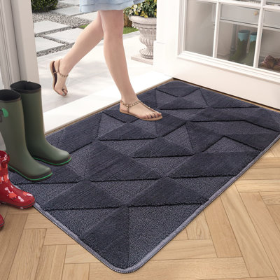 Dorna Non-Slip Geometric Doormat