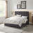 Dark Grey Queen Bed
