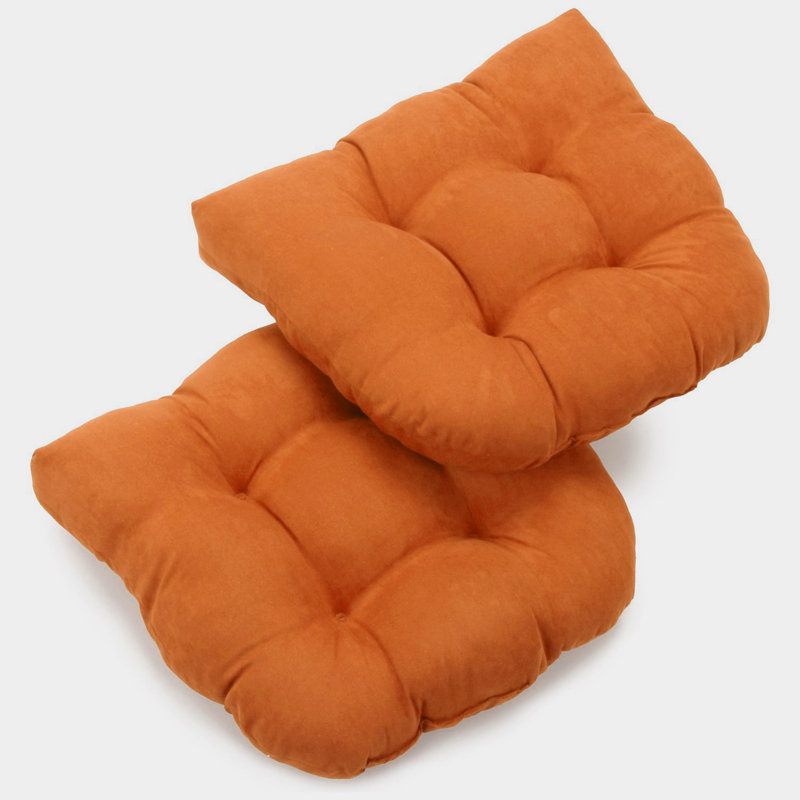 Outdoor 5'' Seat Cushion, Tangerine Dream, Microsuede