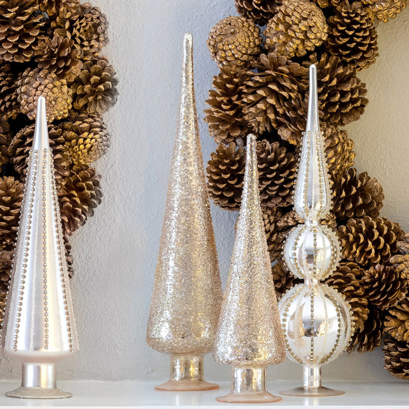 Golden Age Glass Finial, 13 in.