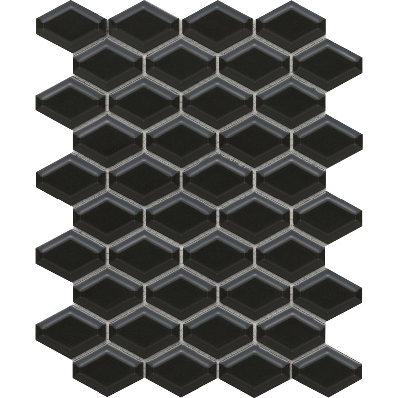 Catch™ 10 In. X 13 In. Glossy Porcelain Wall Tile (8.81 Sq. Ft./Case), Black