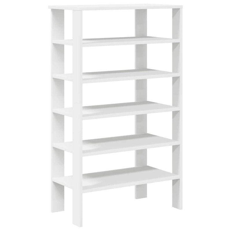 10 Pair Shoe Rack, White