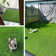 Artificial Grass Turf Roll 0.8in Pile Height Customized Sizes